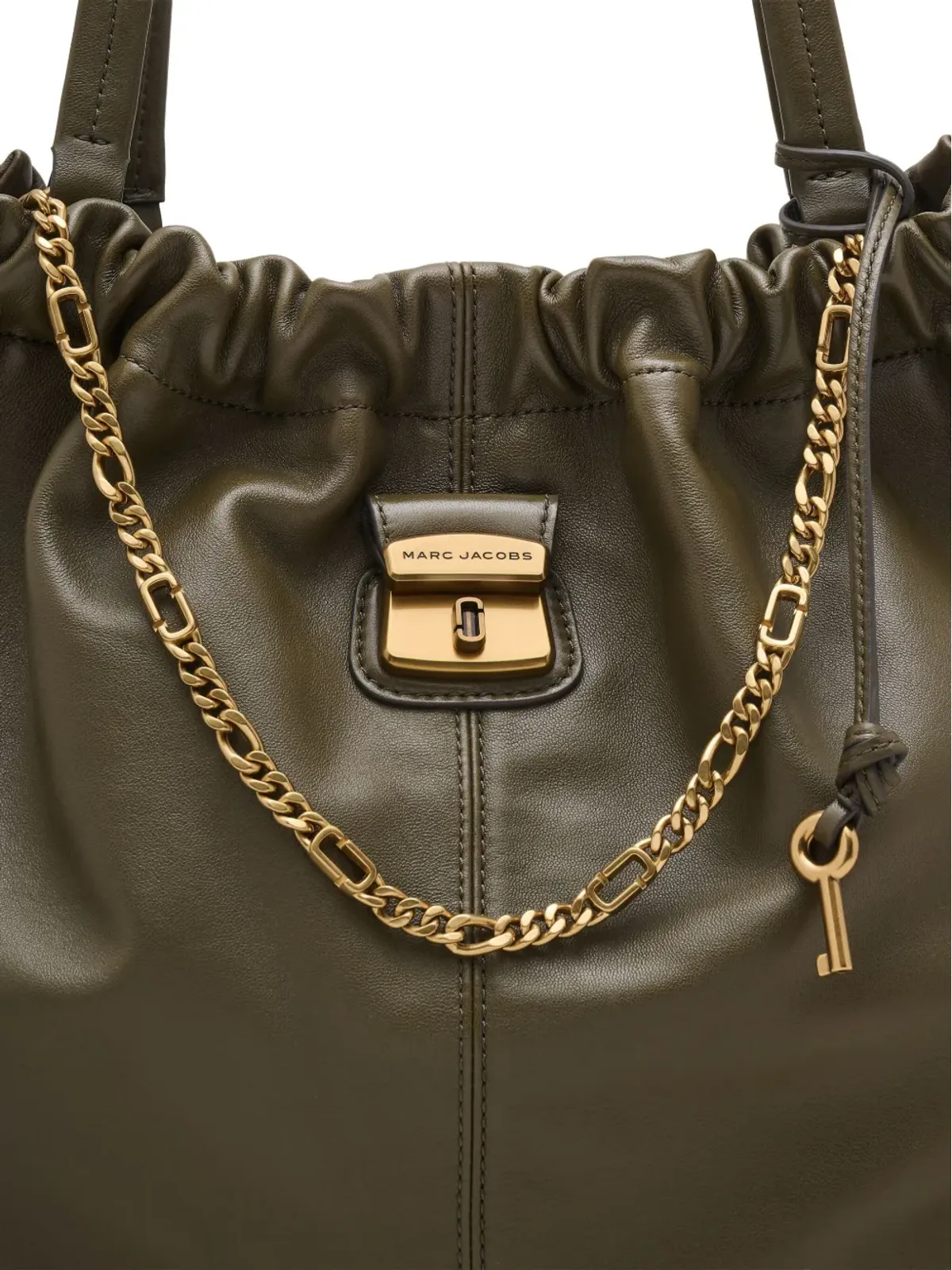 Marc Jacobs クリスティーナ チェーン装飾 ドローストリング トートバッグ - 画像4
