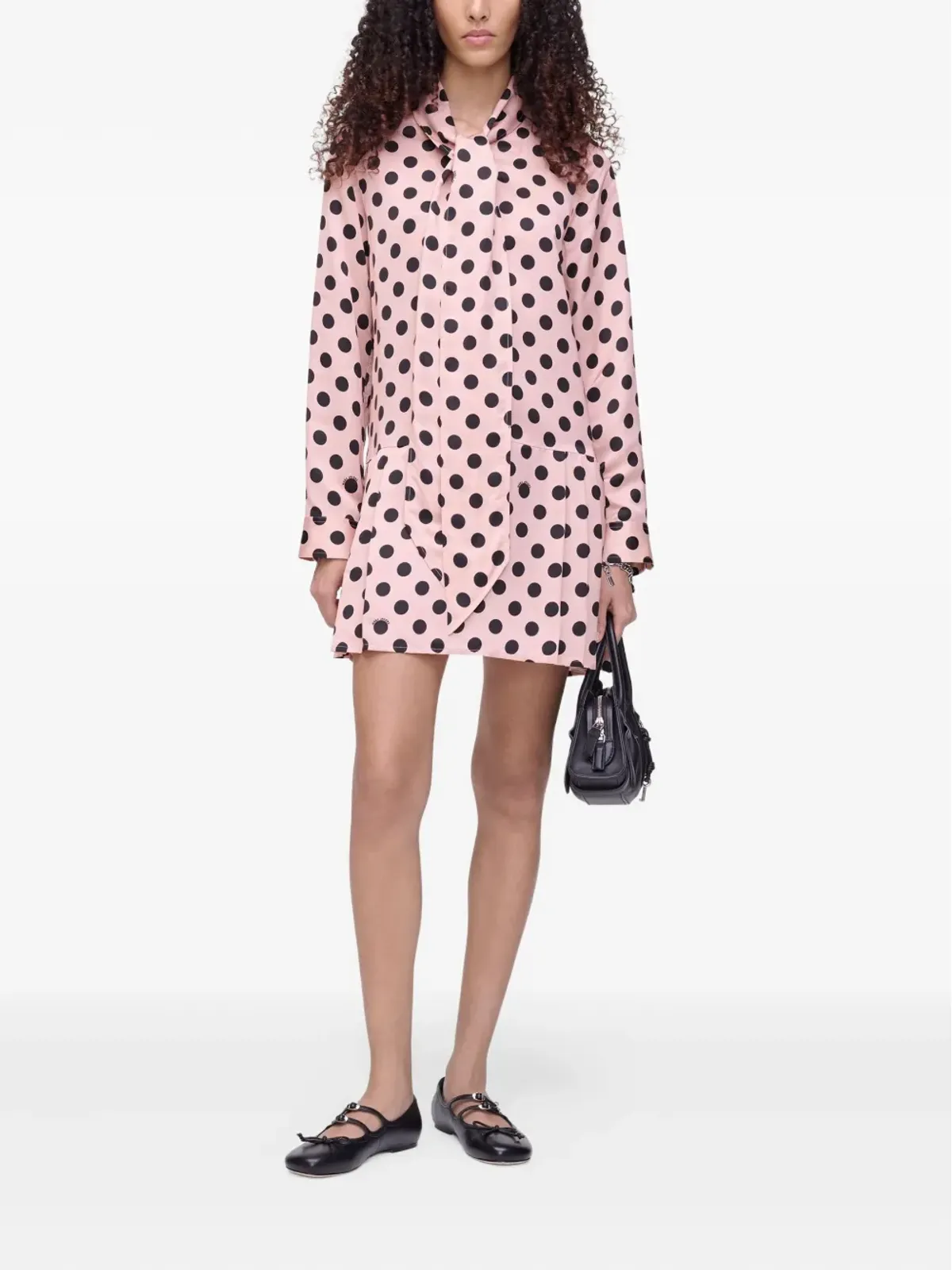 Marc Jacobs ポルカドット柄プリーツミニドレス - 画像2