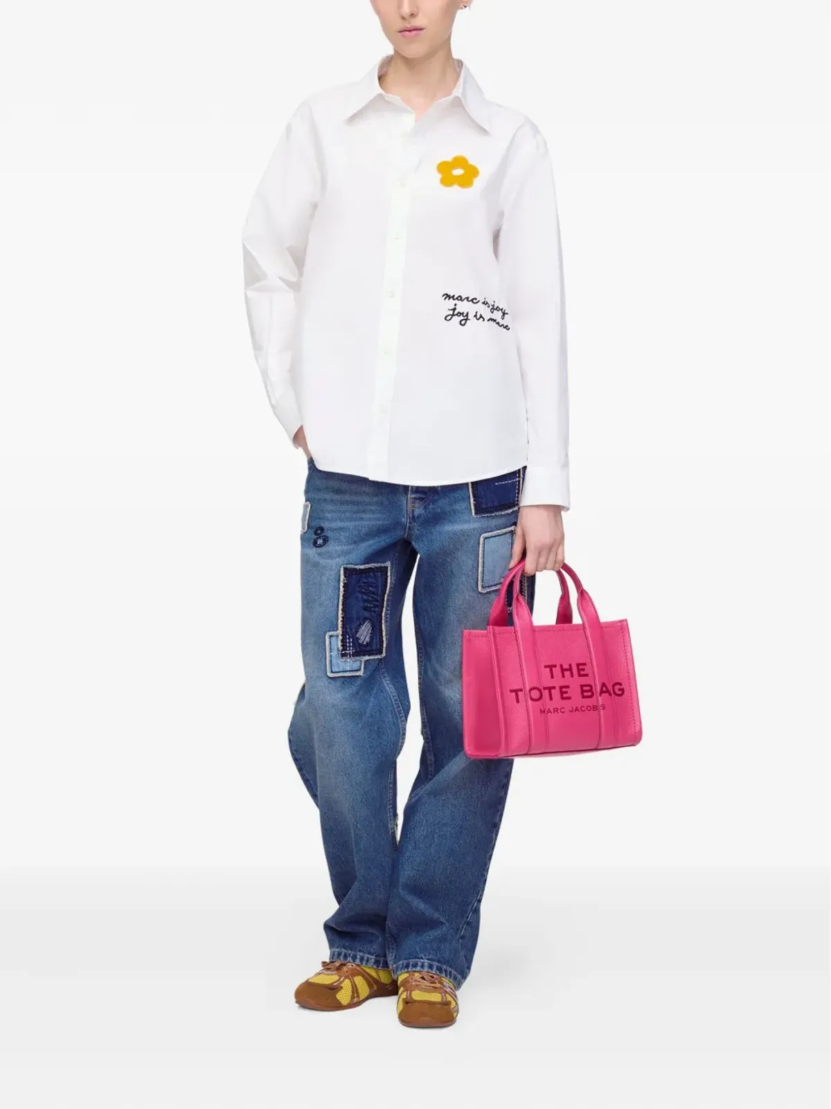 Marc Jacobs 花柄アップリケ コットンシャツ - White - 画像2