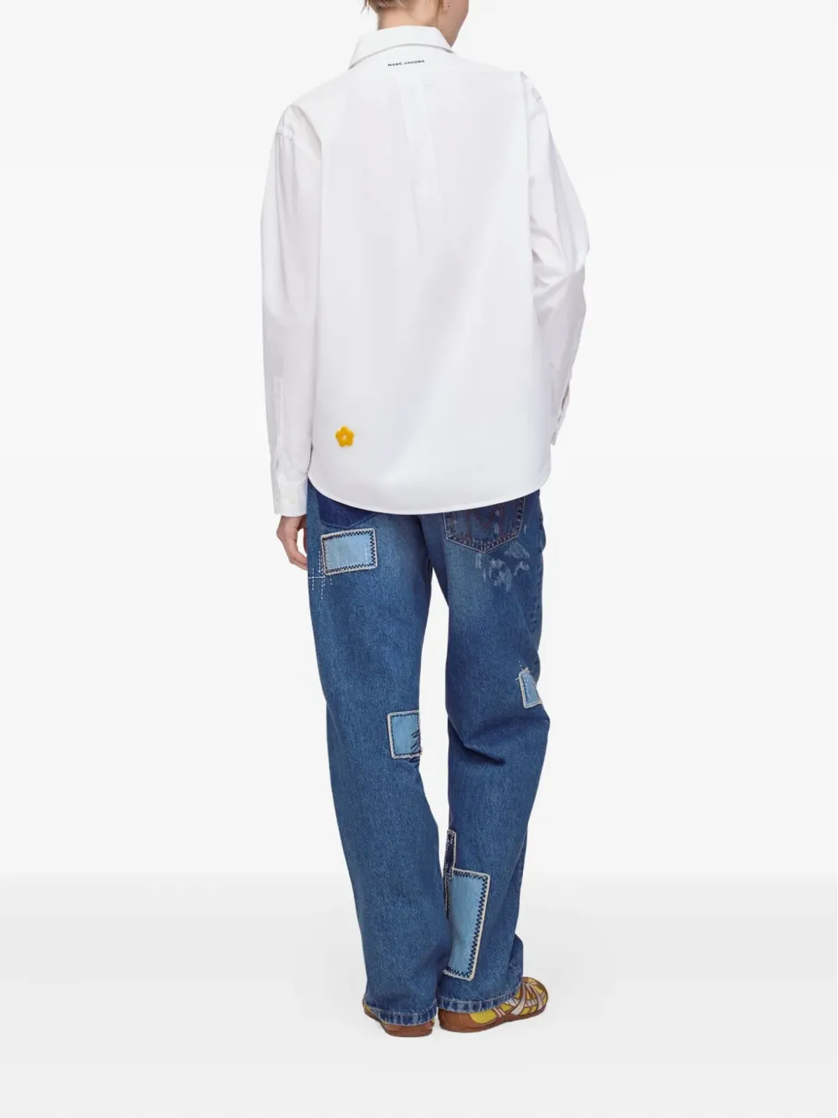 Marc Jacobs 花柄アップリケ コットンシャツ - White - 画像4