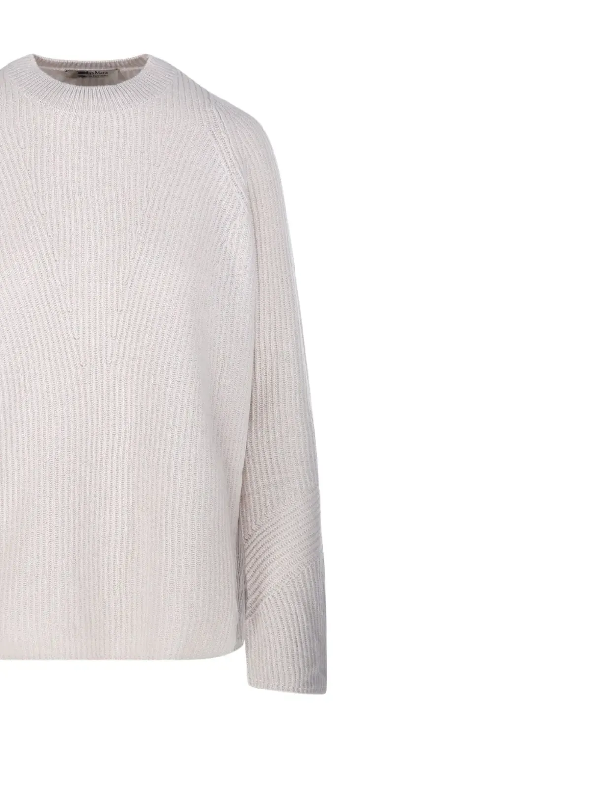 S Max Mara リブ編み ラグランスリーブ セーター - 画像4
