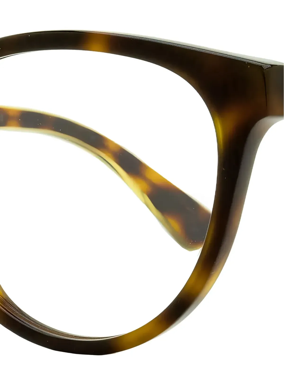 Gucci Eyewear ウェブディテール キャットアイフレーム - ブラウン - 画像2