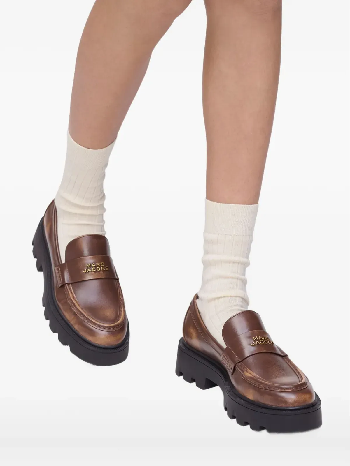 Marc Jacobs ロゴプレート付き チャンクーローファー - 画像5