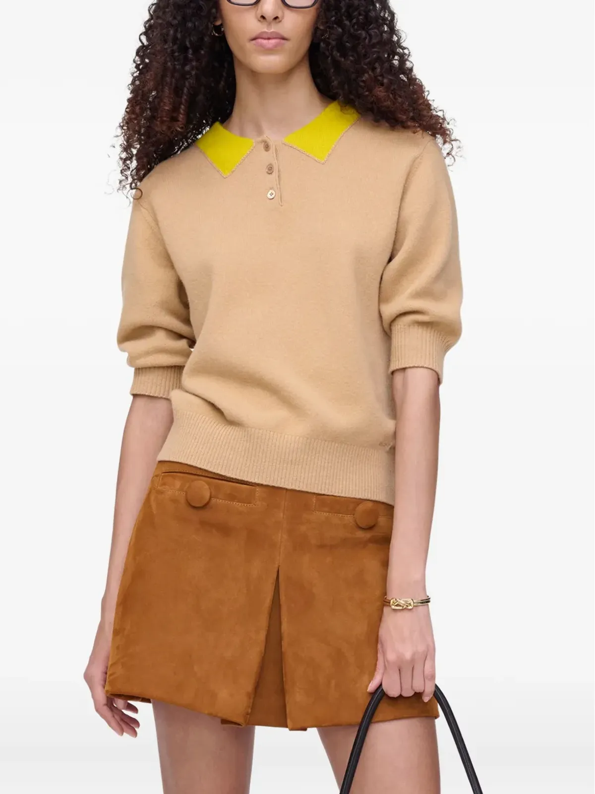 Marc Jacobs コントラストカラー ウール ポロシャツ - 画像4