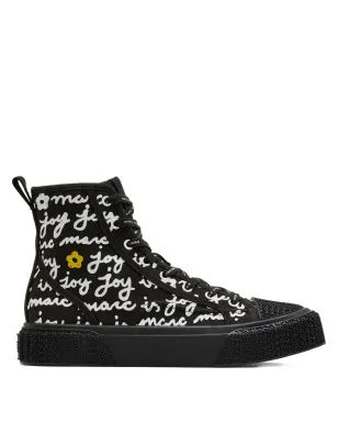 Marc Jacobs The Marc Is Joy ハイトップ キャンバススニーカー - Black - サムネイル1