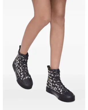 Marc Jacobs The Marc Is Joy ハイトップ キャンバススニーカー - Black - サムネイル5