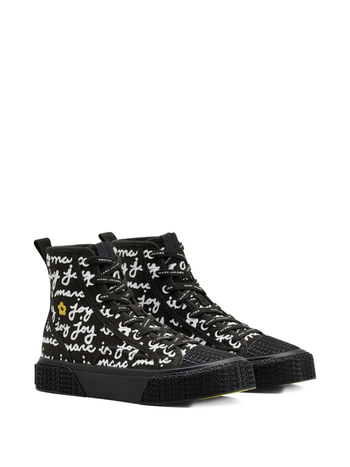 Marc Jacobs The Marc Is Joy ハイトップ キャンバススニーカー - Black - 画像2