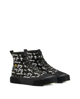 Marc Jacobs The Marc Is Joy ハイトップ キャンバススニーカー - Black - サムネイル2