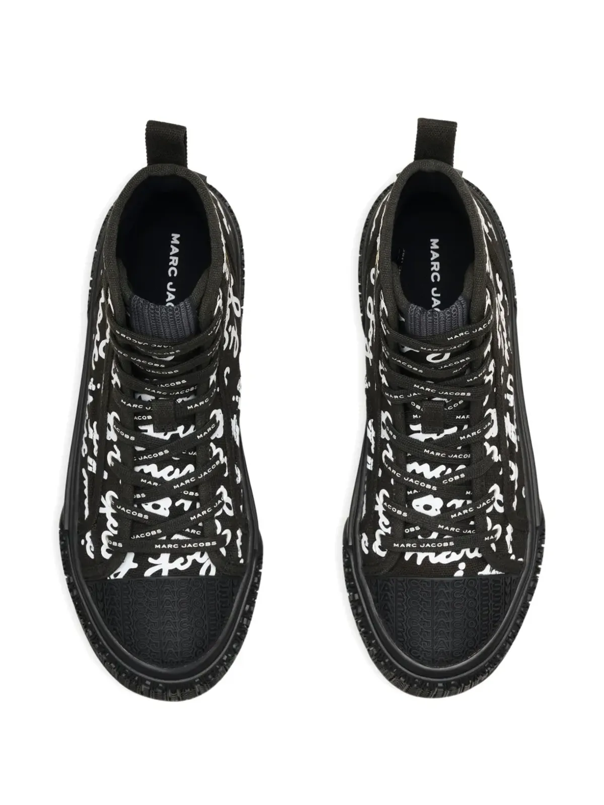 Marc Jacobs The Marc Is Joy ハイトップ キャンバススニーカー - Black - 画像4
