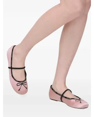 Marc Jacobs bow-detail ballet flats - Pink - サムネイル3