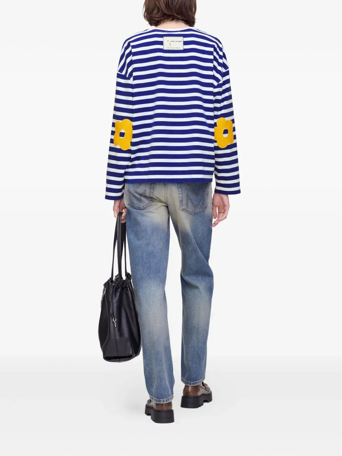 Marc Jacobs ストライプ柄の花パッチトップ - 画像4