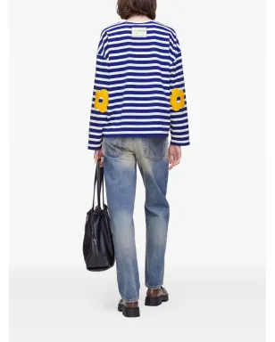Marc Jacobs ストライプ柄の花パッチトップ - サムネイル4