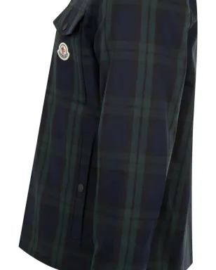 Moncler チェック柄ジップアップシャツジャケット - サムネイル3