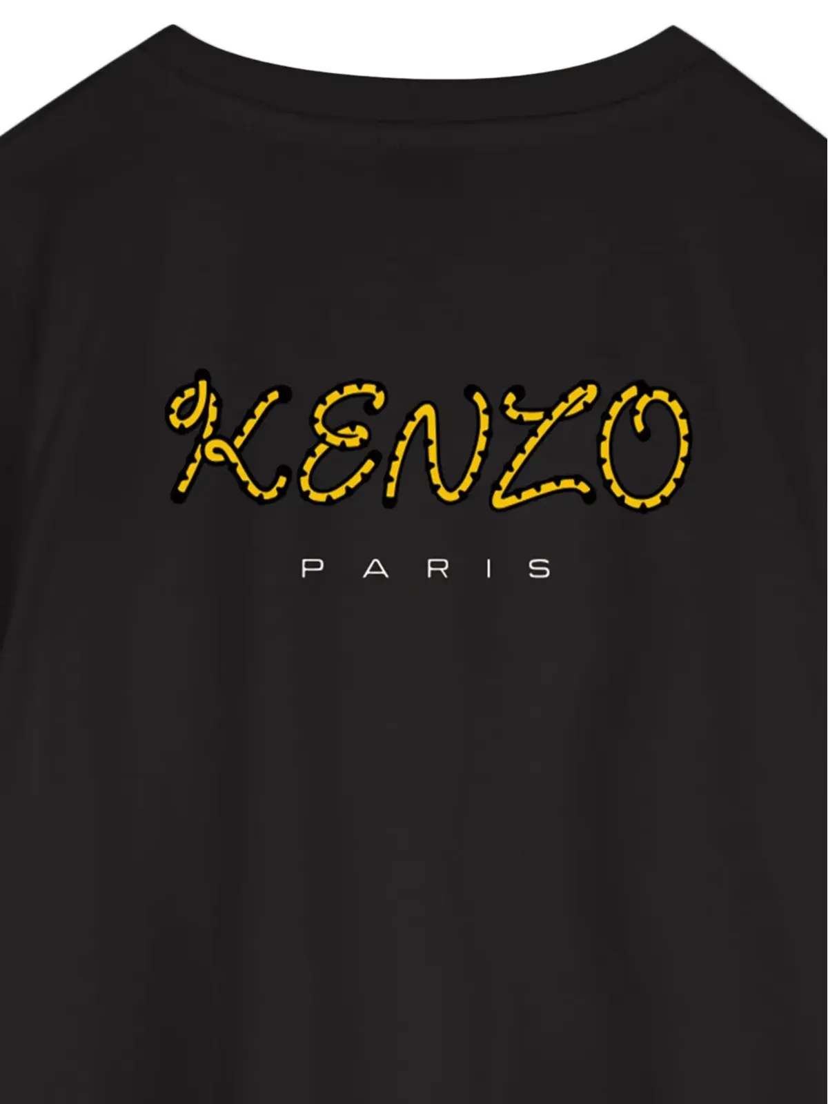 Kenzo Kids タイガー刺繍入り 半袖ドレス ブラック - 画像3