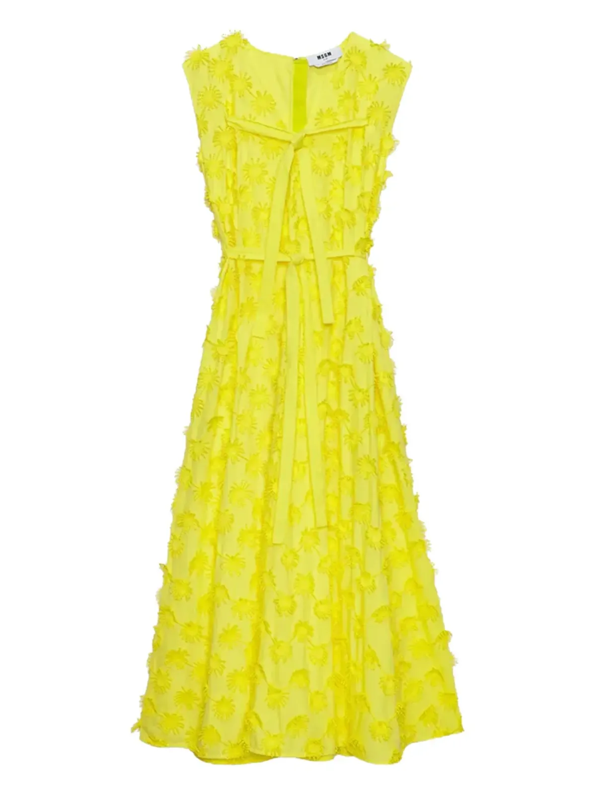 MSGM 花柄モチーフ ノースリーブ ミディドレス - 画像2
