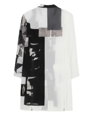 Yohji Yamamoto 抽象柄コート - サムネイル2