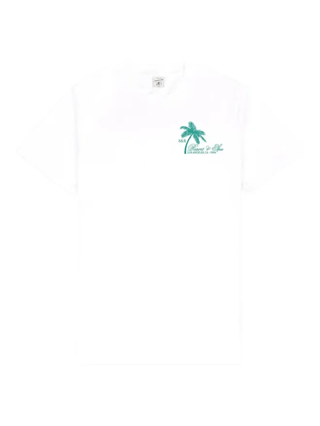 Sporty & Rich Sporty & Rich Palm TreeプリントTシャツ - Whiteの商品画像