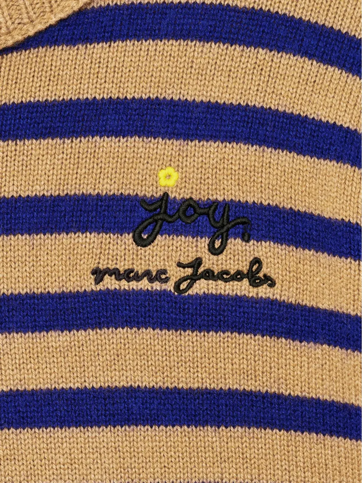 Marc Jacobs ストライプ柄花モチーフセーター - 画像5