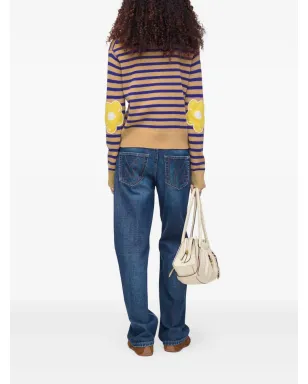 Marc Jacobs ストライプ柄花モチーフセーター - サムネイル3