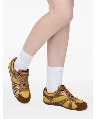 Marc Jacobs The 72 Spring mesh-panelled leather sneakers - サムネイル5