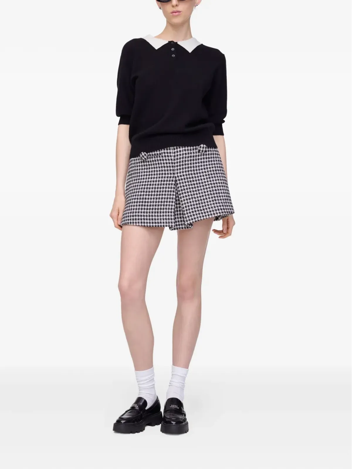 Marc Jacobs ギンガムチェック ツイード ミニスカート - 画像2