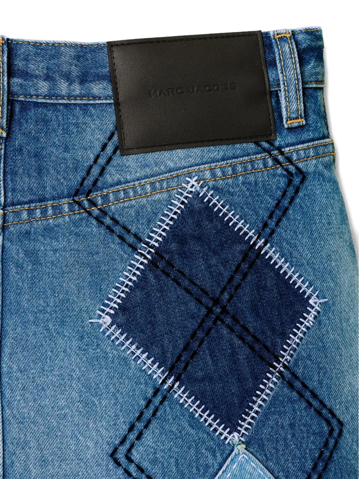 Marc Jacobs パッチワークデニムスカート - ブルー - 画像5