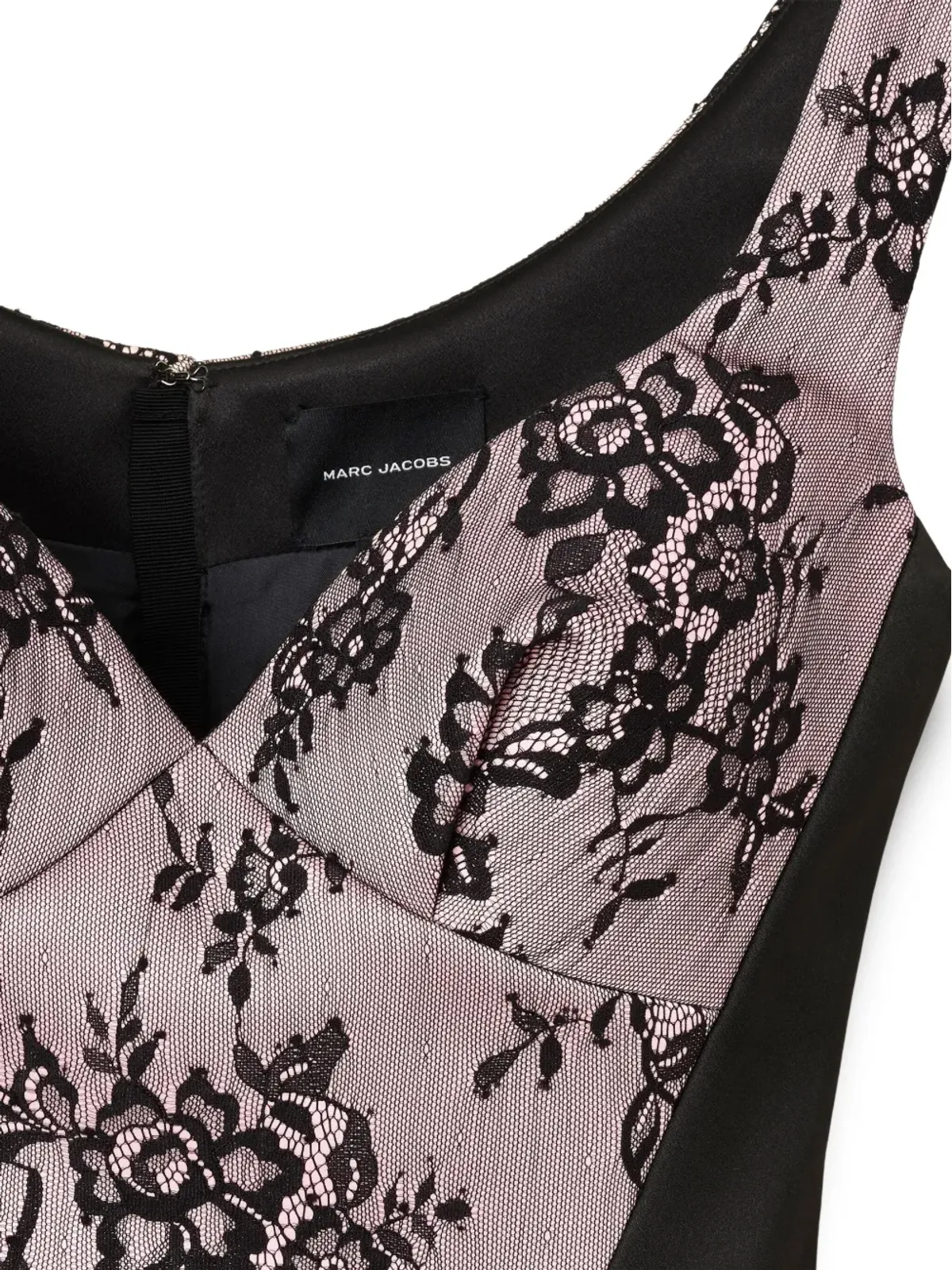 Marc Jacobs 花柄レースパネル入りミニドレス - 画像5