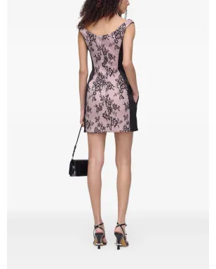 Marc Jacobs 花柄レースパネル入りミニドレス - サムネイル4