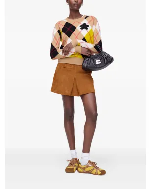 Marc Jacobs ボックスプリーツスエードミニスカート - サムネイル2