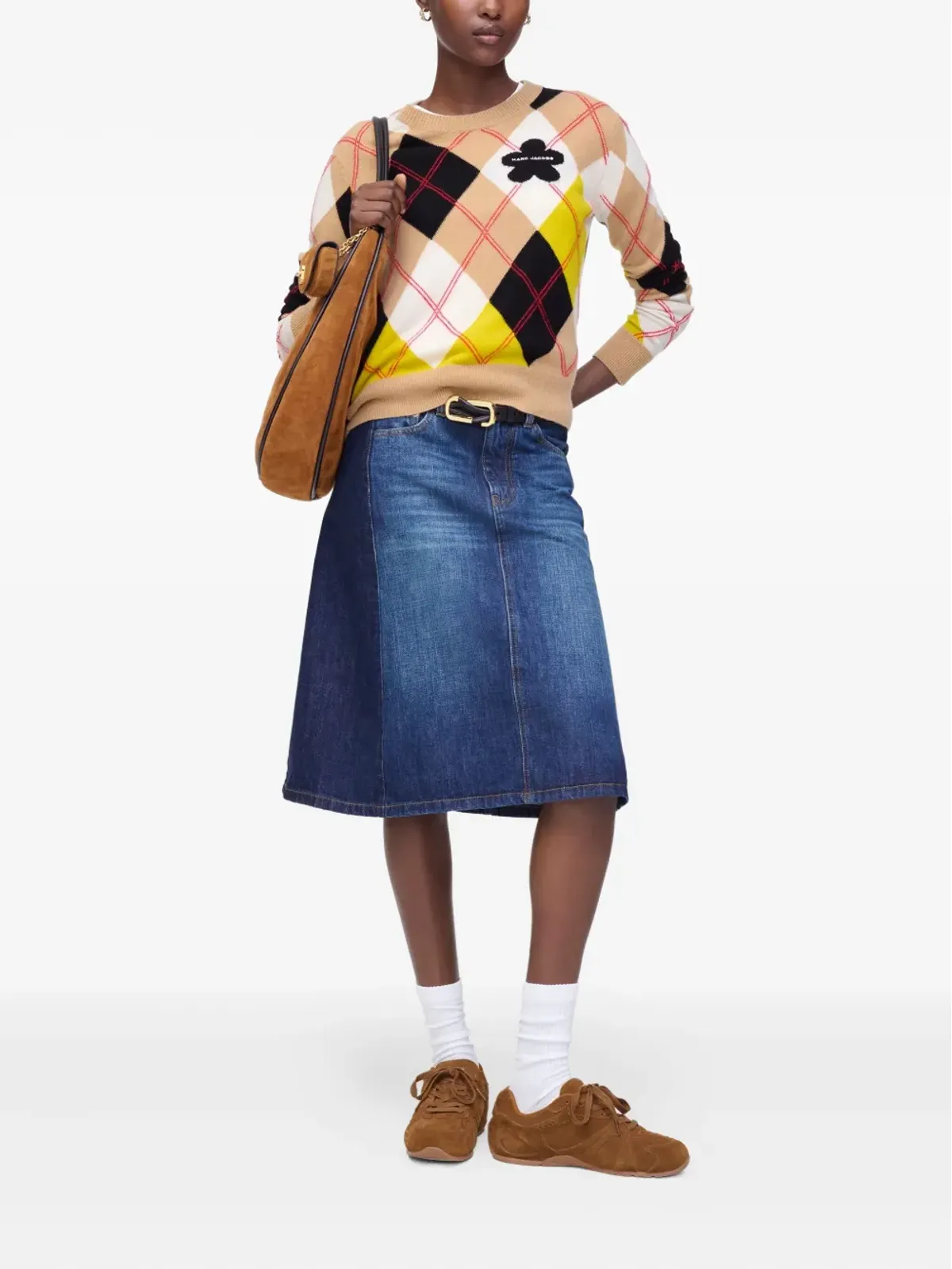 Marc Jacobs ツートーンデニムスカート - 画像2