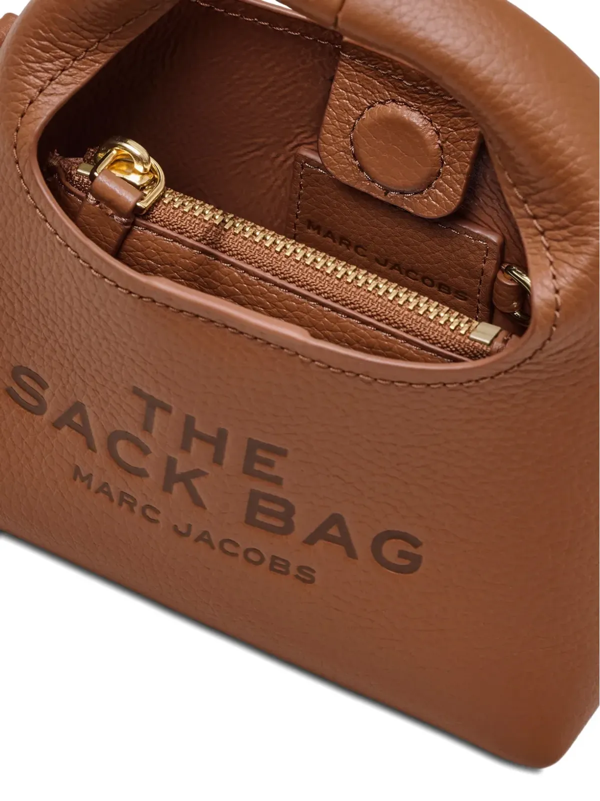 Marc Jacobs ザ・サック ミクロレザー トップハンドル トートバッグ - 画像4