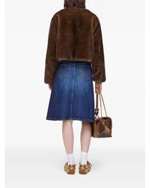 Marc Jacobs パッチポケット フェイクファージャケット ブラウン - サムネイル4
