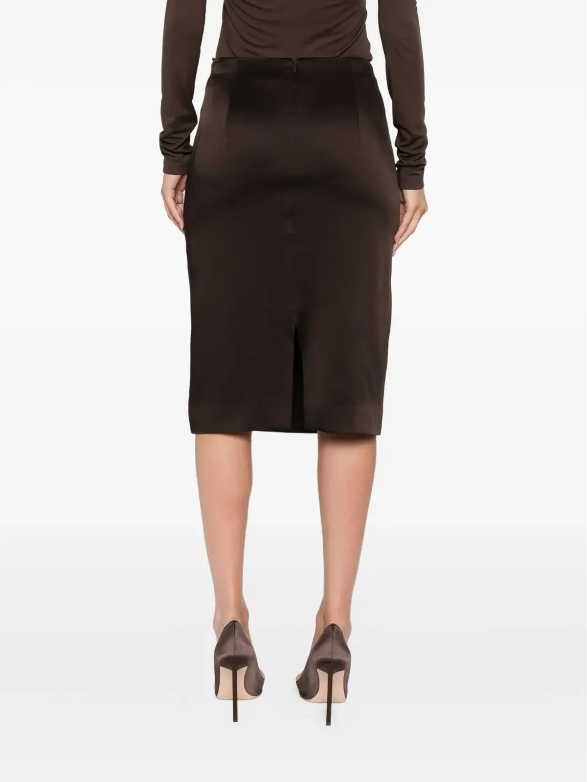TOM FORD シルク ペンシルスカート - 画像4