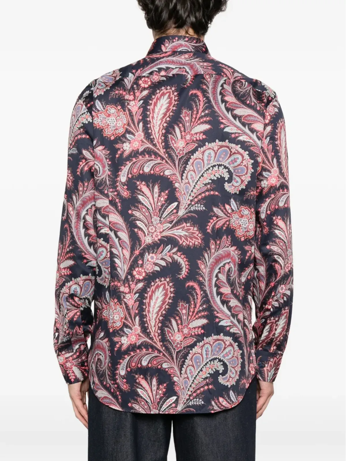 ETRO 花柄ペイズリープリント コットンシャツ - 画像4