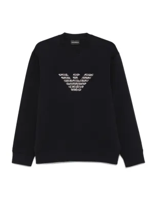 Emporio Armani 鷲のエンブレム刺繍入りスウェットシャツ - サムネイル1