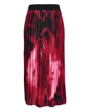 Versace Jeans Couture プリーツローズプリントスカート - ピンク - サムネイル1