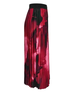 Versace Jeans Couture プリーツローズプリントスカート - ピンク - サムネイル2