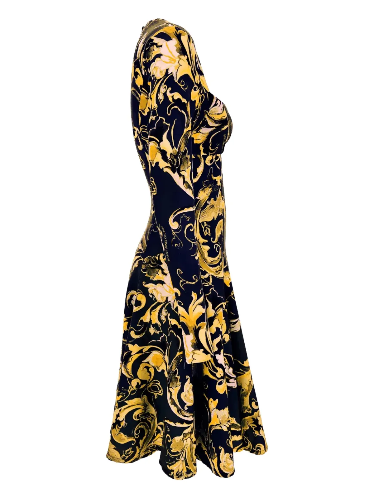 Versace Jeans Couture バロッコプリント フレアミニドレス - ブラック - 画像2