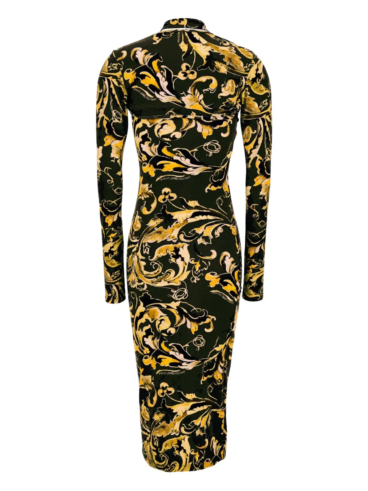 Versace Jeans Couture バロッコプリント長袖ミディドレス - 画像2