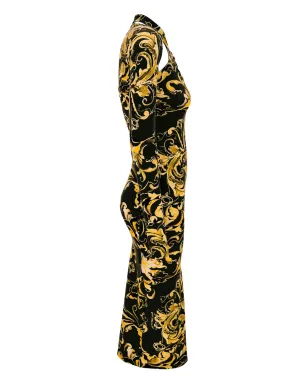 Versace Jeans Couture バロッコプリント長袖ミディドレス - サムネイル3
