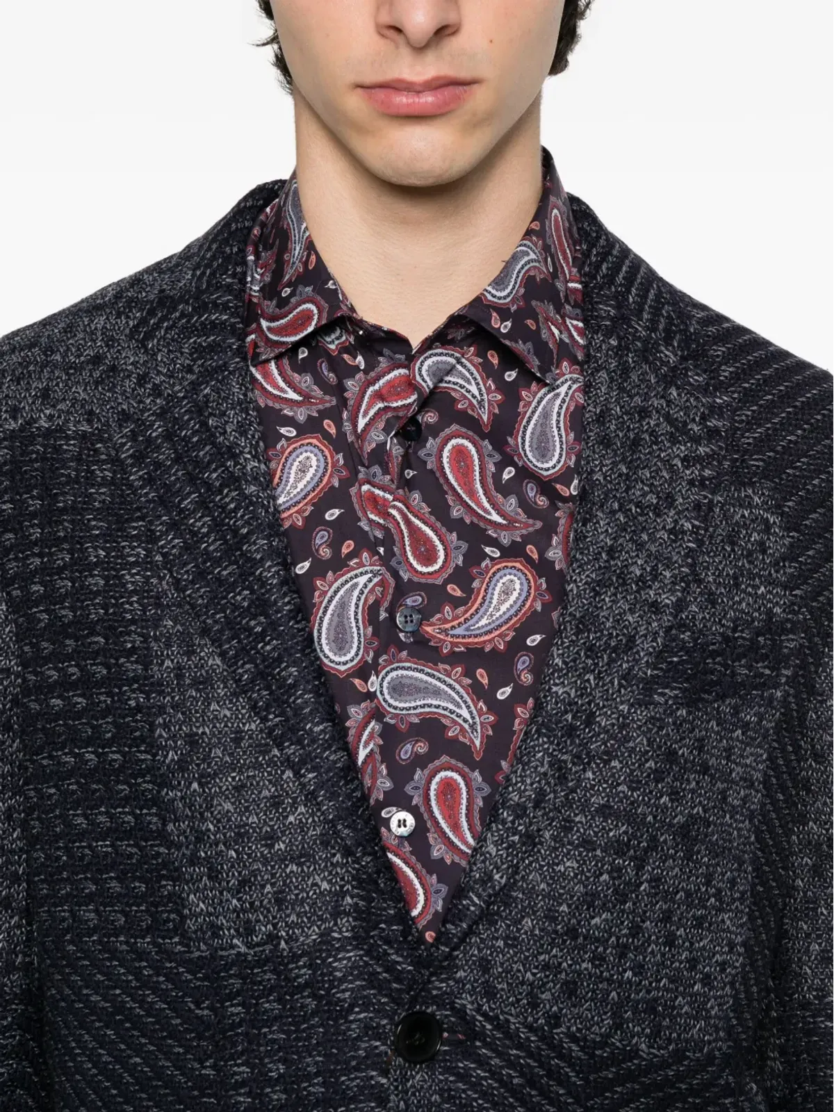 ETRO ペイズリー柄ライニングジャケット - ブルー - 画像5