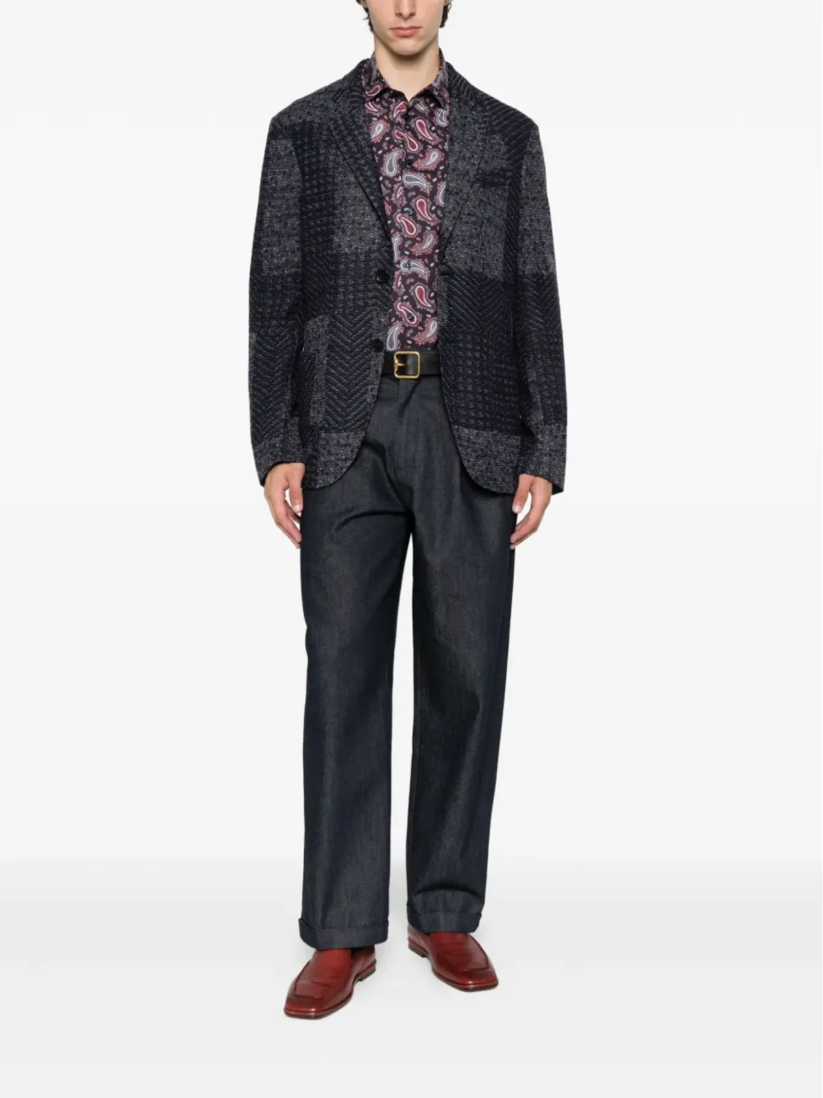 ETRO ペイズリー柄ライニングジャケット - ブルー - 画像2