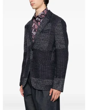 ETRO ペイズリー柄ライニングジャケット - ブルー - サムネイル3