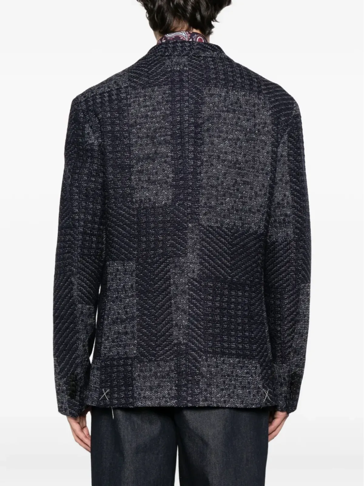 ETRO ペイズリー柄ライニングジャケット - ブルー - 画像4