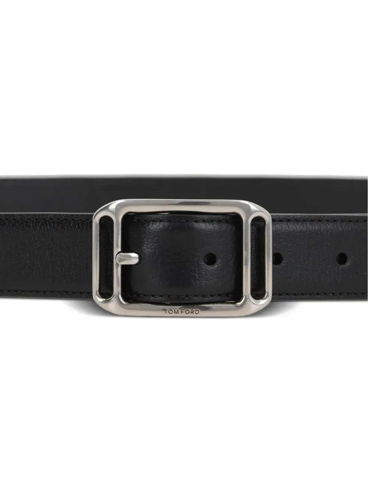TOM FORD レクタングルバックル レザーベルト - 画像3