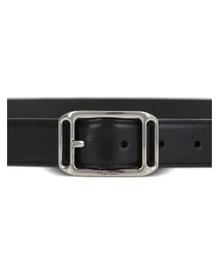 TOM FORD レクタングルバックル レザーベルト - サムネイル3