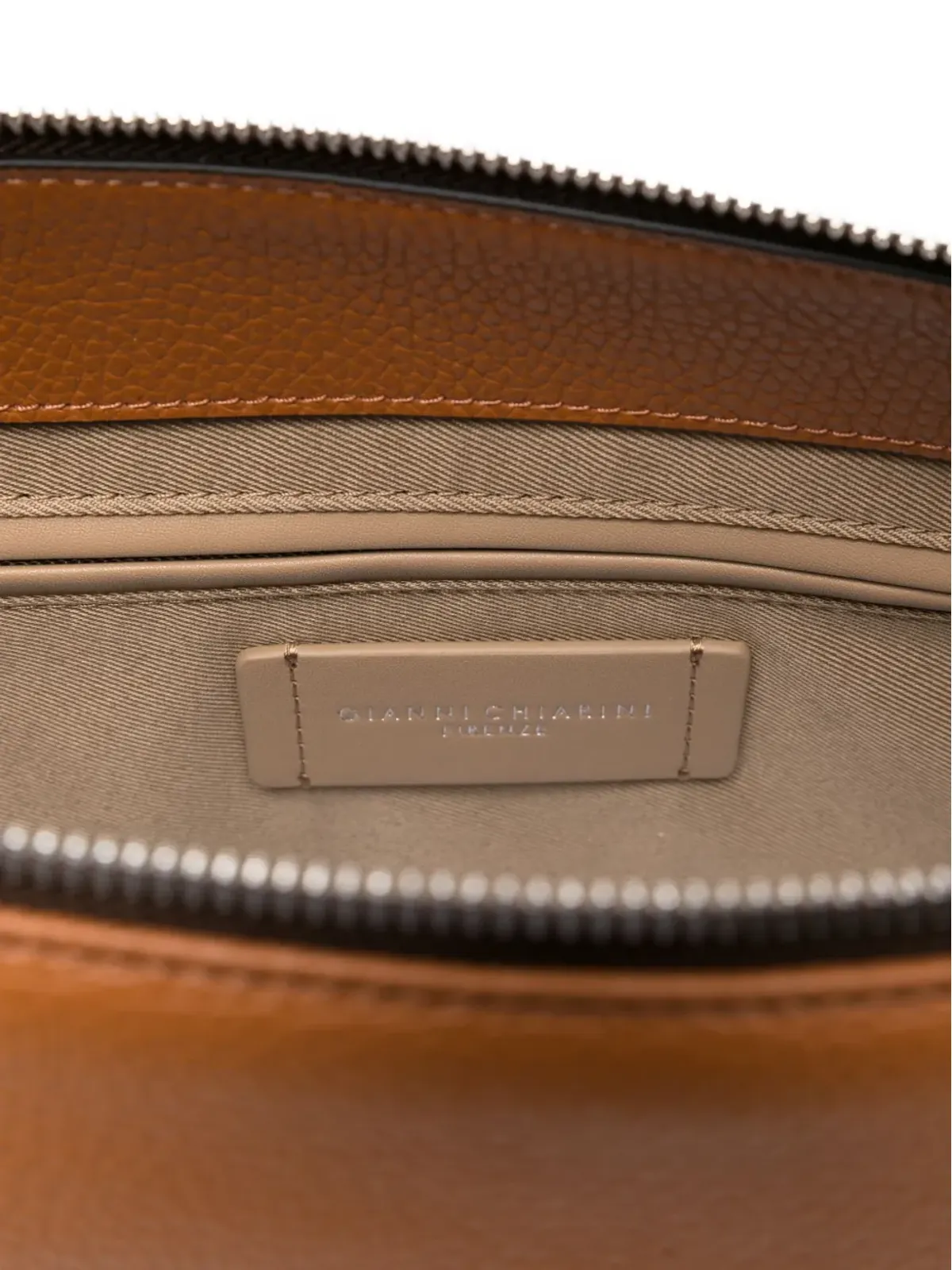 GIANNI CHIARINI ブリナ ドローストリング・トップハンドル・ショルダーバッグ - ブラウン - 画像5