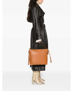 GIANNI CHIARINI ブリナ ドローストリング・トップハンドル・ショルダーバッグ - ブラウン - サムネイル2