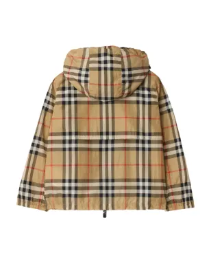 Burberry Kids チェック柄フード付きジャケット - サムネイル2