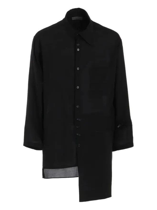 YOHJI YAMAMOTO Yohji Yamamoto チェストポーチポケット ブラウスの商品画像